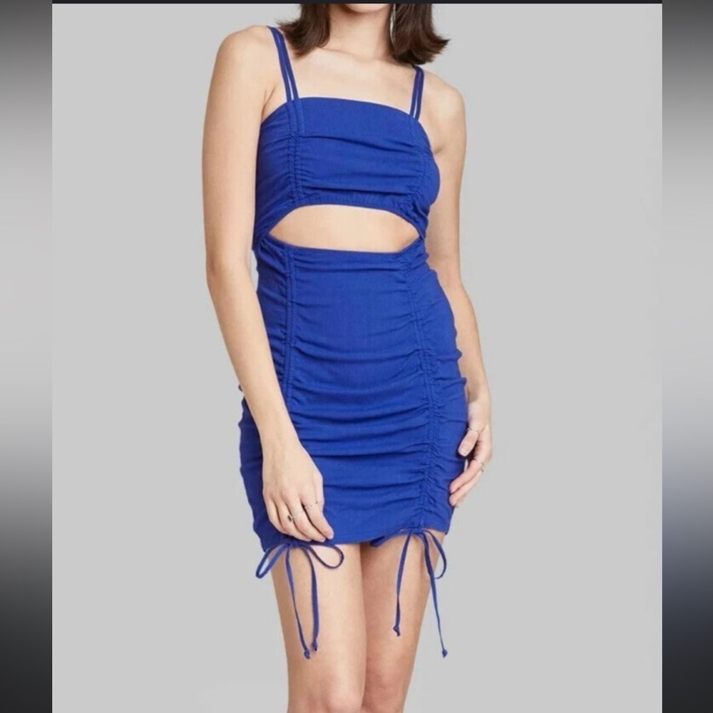 Wild Fable Cut Out Ruched Dress